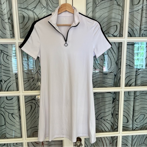 Jack Smith NWT S White Black Tennis Dress - Picture 1 of 7
